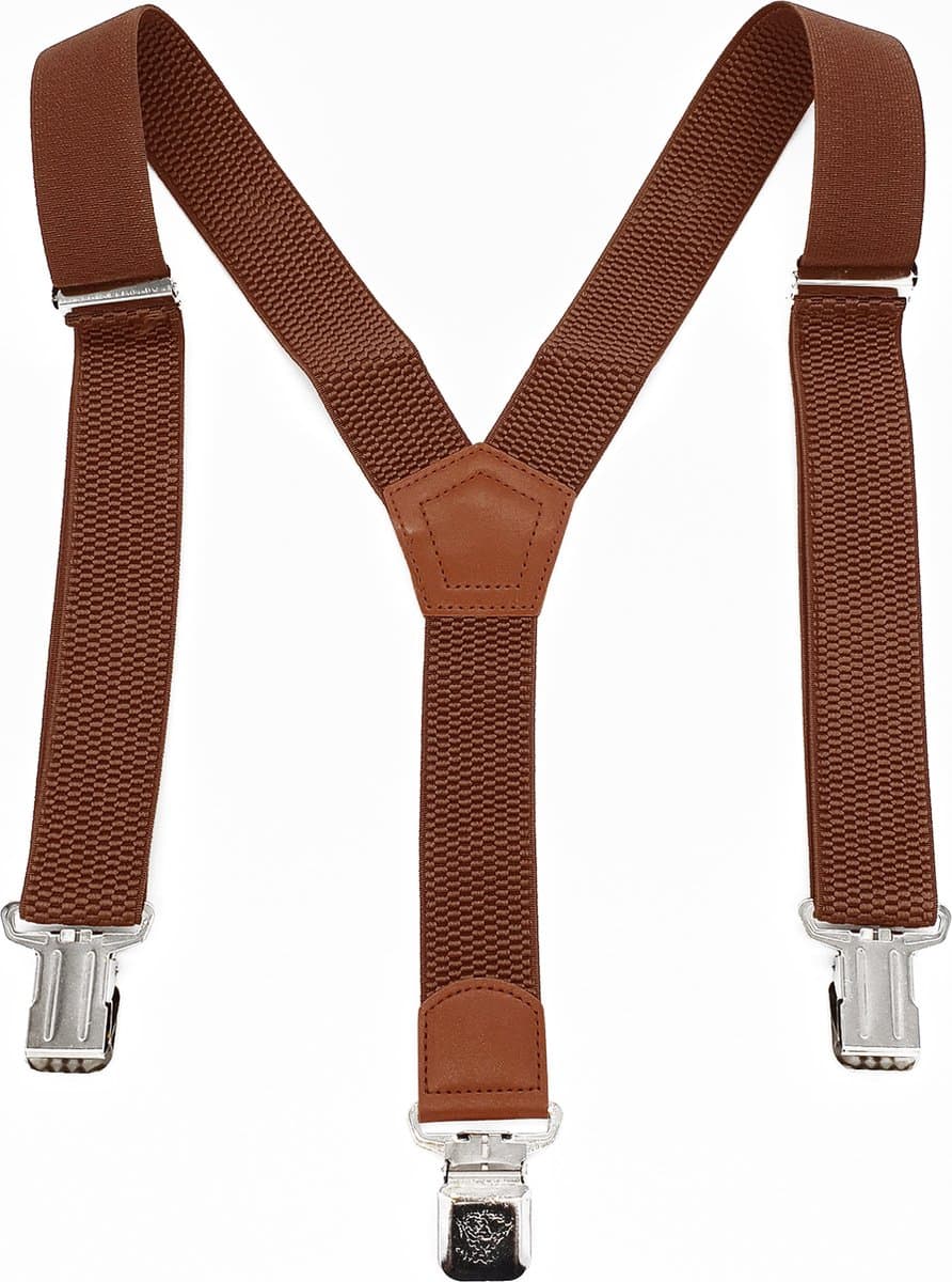 Bretels Camel - 3 Clips - Met extra stevige, sterke en brede klem die niet losschieten! (EAN: 7428470734714)