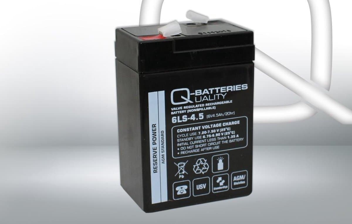 Q-Batteries 6LS-4.5 LS 6V 4.5Ah AGM (EAN: 4250889610777)