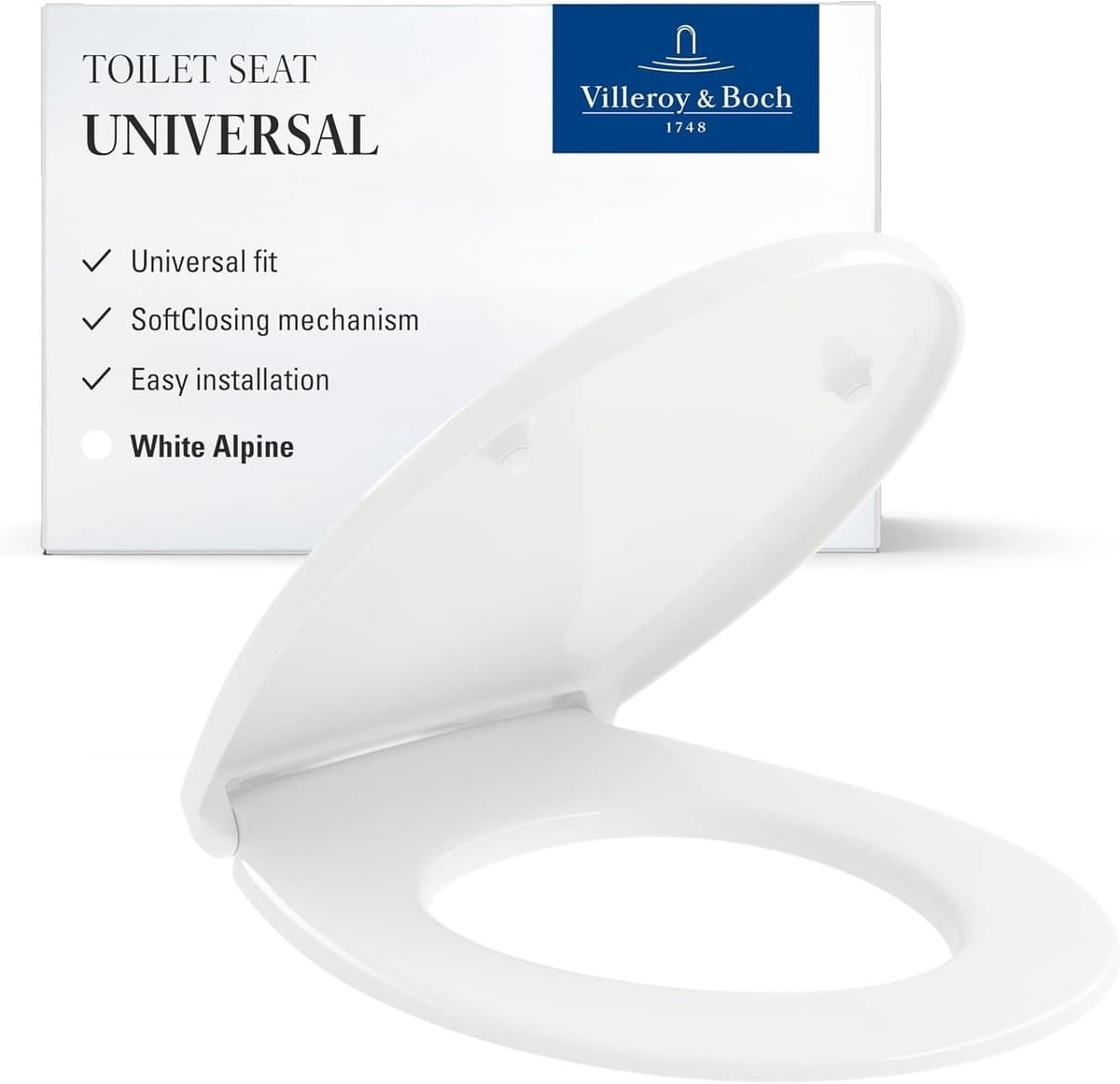 Villeroy & Boch Universele toiletzitting, toiletdeksel wit glanzend soft-close mechanisme (EAN: 4062373970416): De zoektocht naar de perfecte zitting 🚽