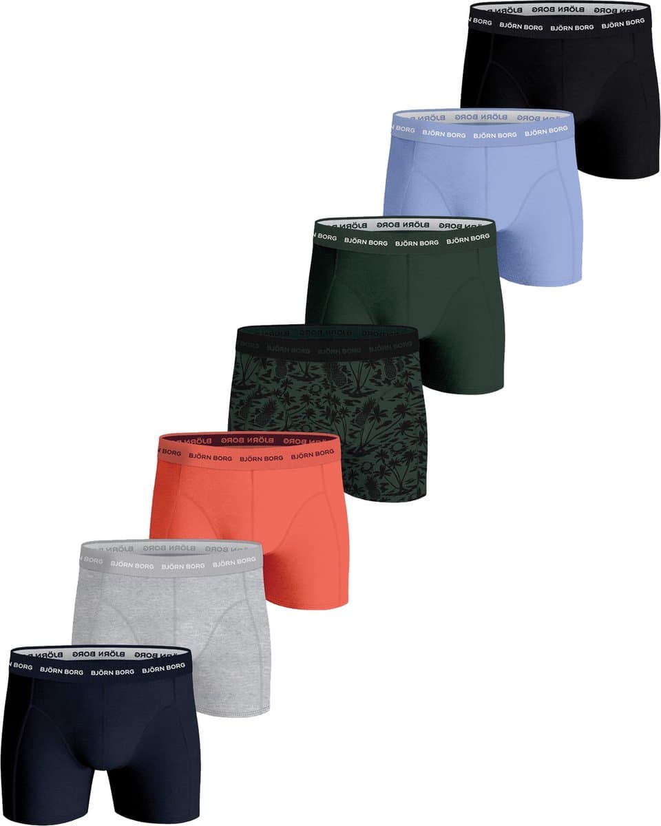 Björn Borg Cotton Stretch Boxershorts Heren (7-pack) - Maat M (EAN: 7321465556776)