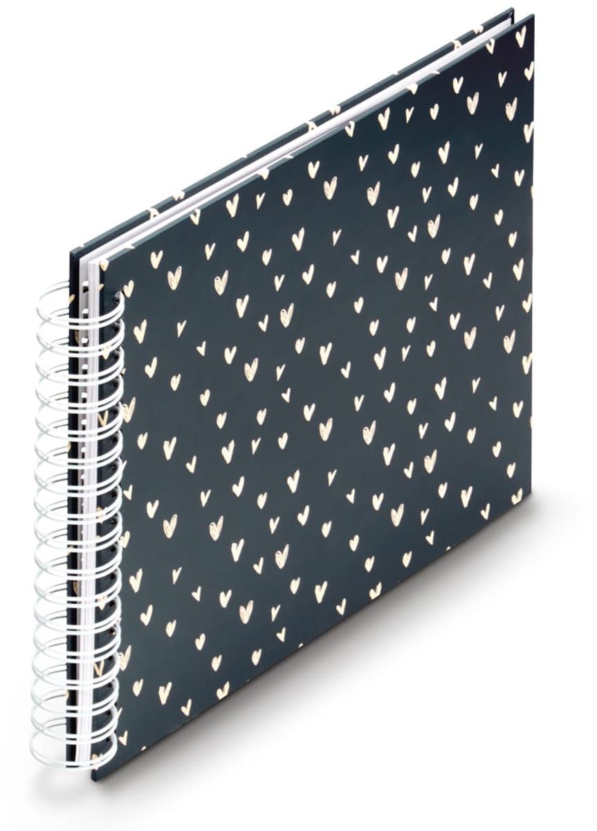 Spiraalalbum Lovely, 28x24 cm, 50 witte pagina's, blauw (EAN: 4007249077028)