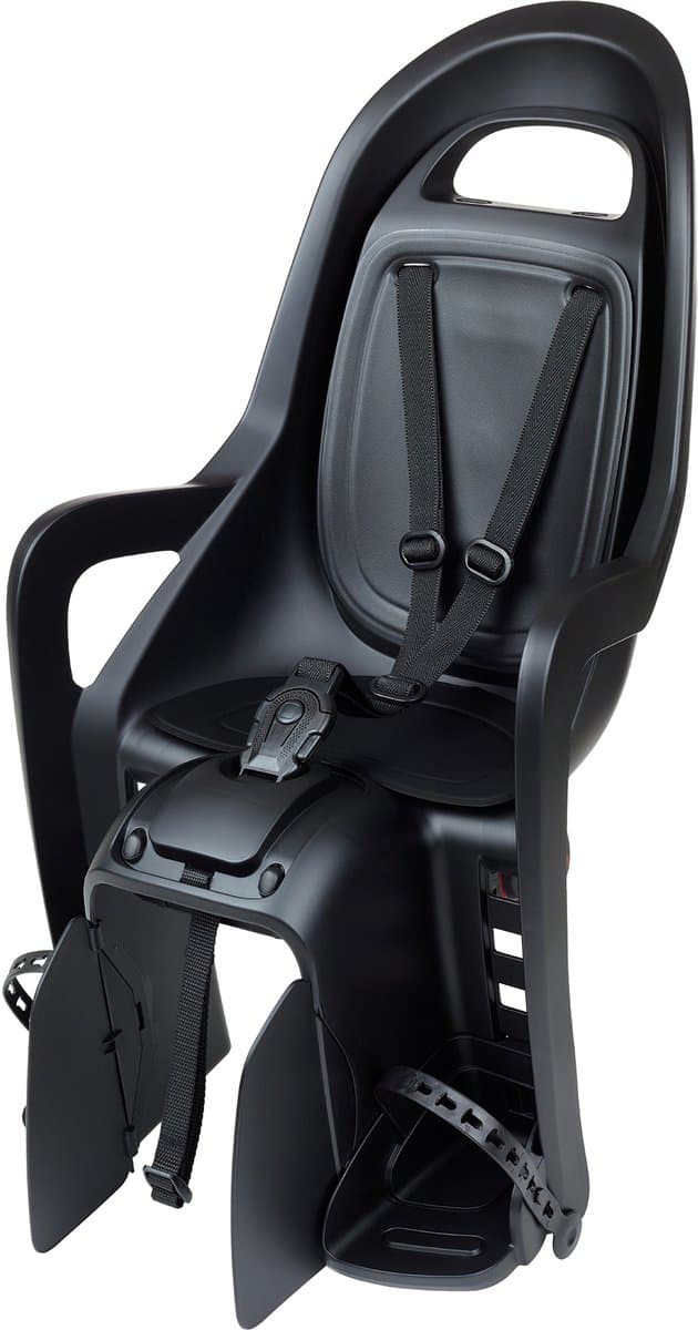 Kinderzitje achter Polisport Groovy - zwart/donkergrijs - met dragerbevestiging (CFS) (EAN: 5604415081385)