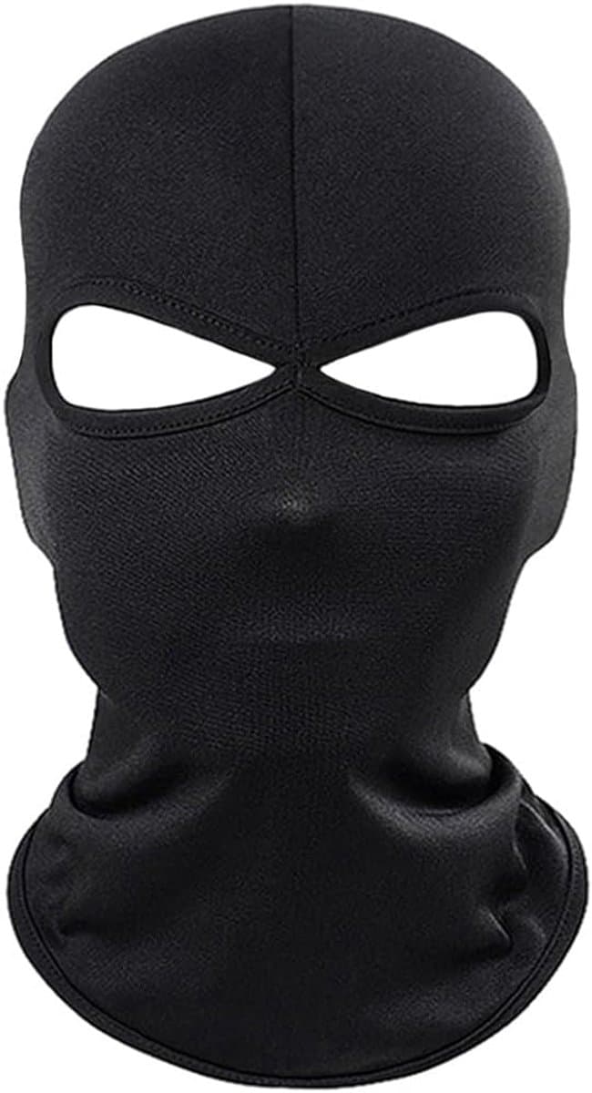Bivakmuts - Gezichtsmasker - Balaclava - Mask - Helmmuts - Winddicht - Wintermasker - Ski/Motor/Outdoor masker - Nekwarmer/halswarmer - Universeel - Zwart - Jonyx (EAN: 8721438714643)