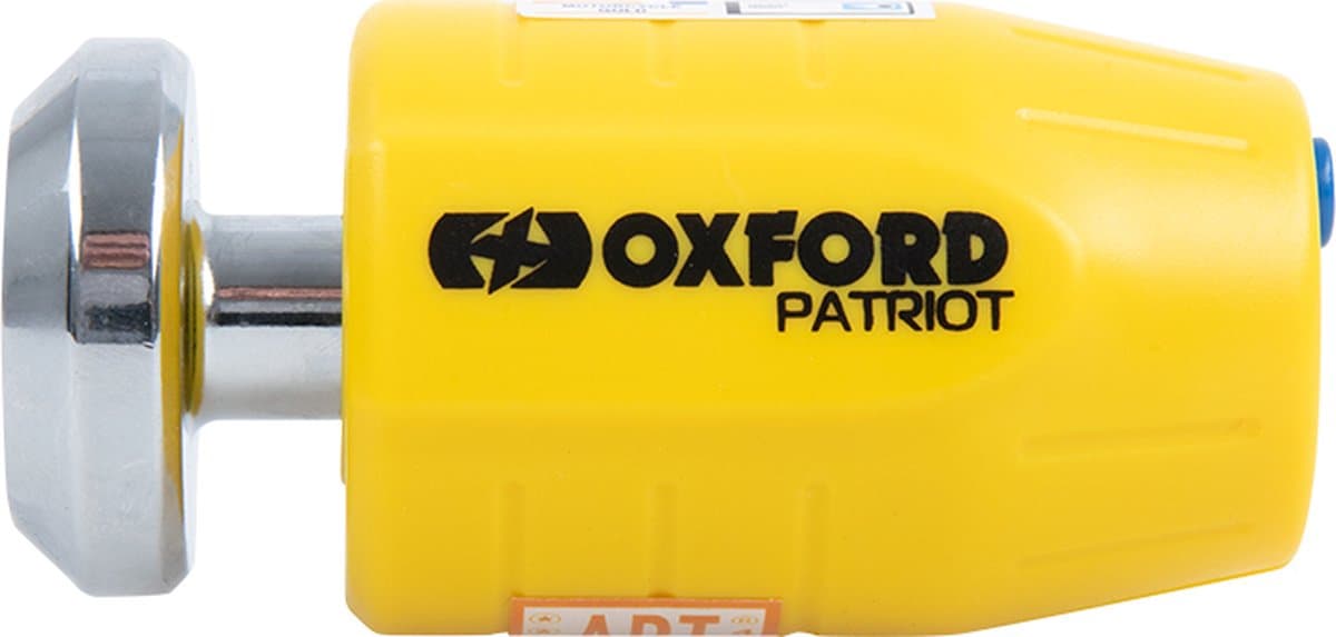 Oxford ART 4 gekeurd schijfremslot met 14mm pin en ophangbeugel - Schijfremslot voor de Motor (EAN: 5030009300714)