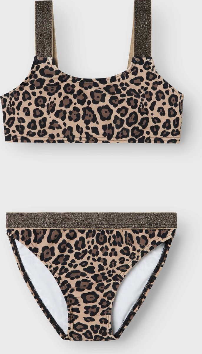 NAME IT NKFZERIA BIKINI Meisjes Bikini - Brown Lentil - Maat 134/140 (EAN: 5715517066382): Hé lieve lezers! 👋