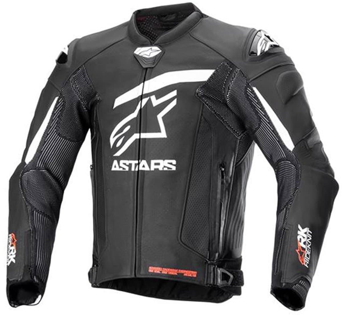 Alpinestars GP Plus R V4 Rideknit Leren Jas Zwart Wit - Maat 56 - Jas (EAN: 8059347341552)