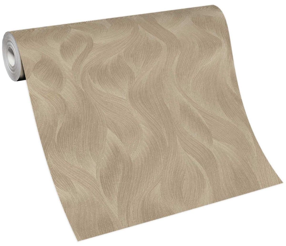 Goudbehang, Elle Decoration behang goud, Elle vliesbehang goud, eenvoudige installatie, luxe behang golven patroon, BRICOFLOR.nl (EAN: 4002790209591): Waarom goud (en waarom nu)