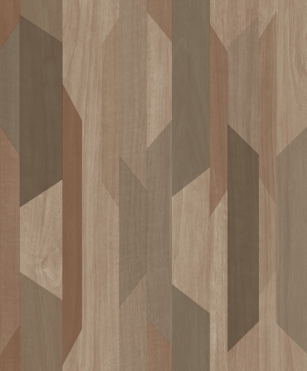 Dutch Wallcoverings - Asperia- Kiruna bruin - vliesbehang - 10m x 53cm - A57002 (EAN: 5411012482930): Warme vibes en Scandinavische rust 🌿