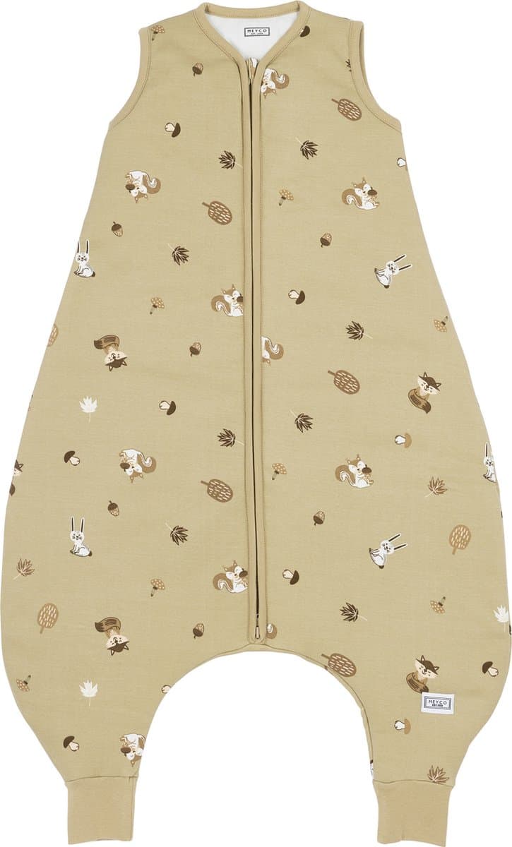 Meyco Baby Slaapzak Winter Forest Animals - slaapoverall jumper - sand - 92cm - winterslaapzak (EAN: 4054703736731)