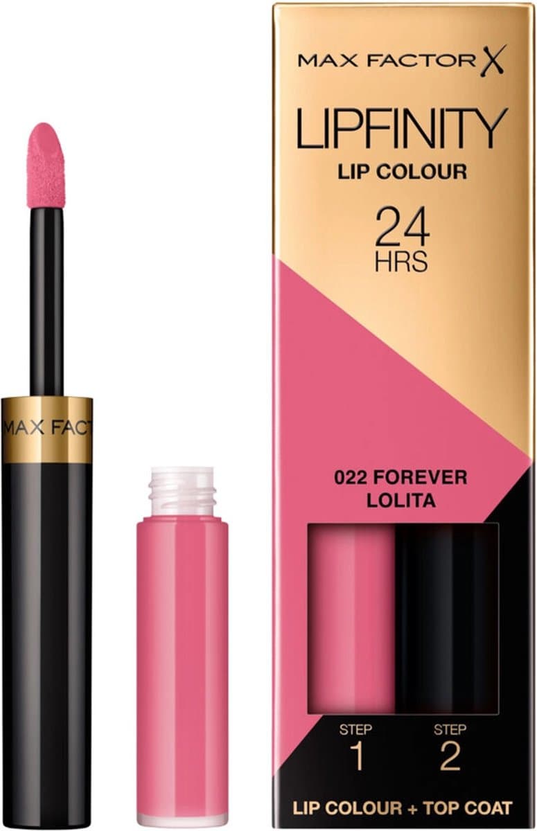 Max Factor Lipfinity Lip Colour Lippenstift Forever Lolita 022 2.3 ml + 1.9 g (EAN: 8005610624600): De zoektocht naar de 'hufterproof' lippenstift