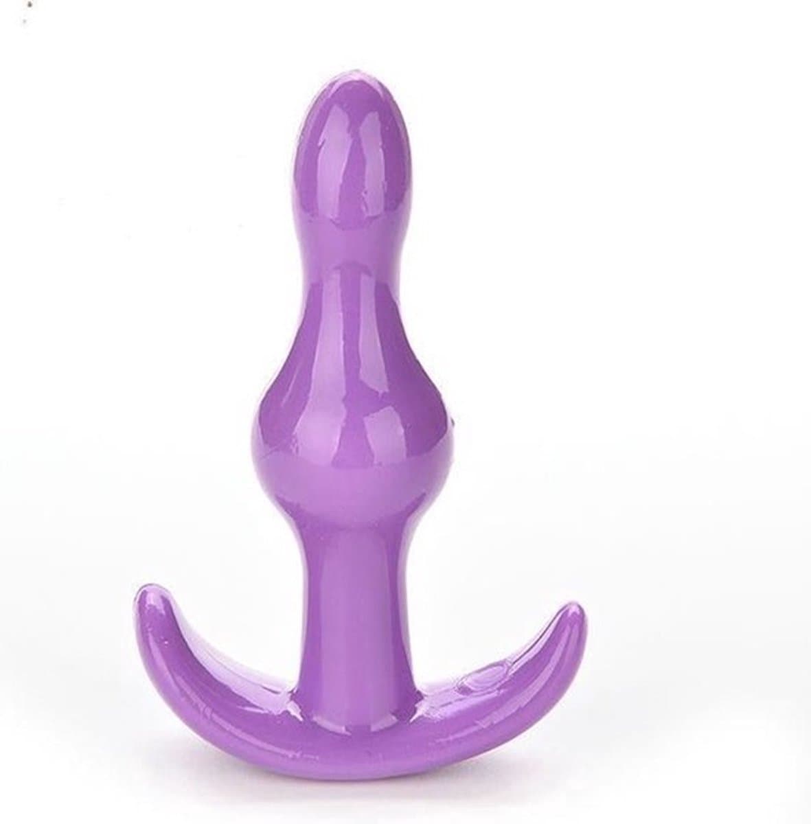 Buttplug I Anaal Plug I Butt Plug I Mini Buttplug I Voor Hem Of Haar I 9 CM Inbrenglengte I Siliconen I Paars (EAN: 8721025526321)