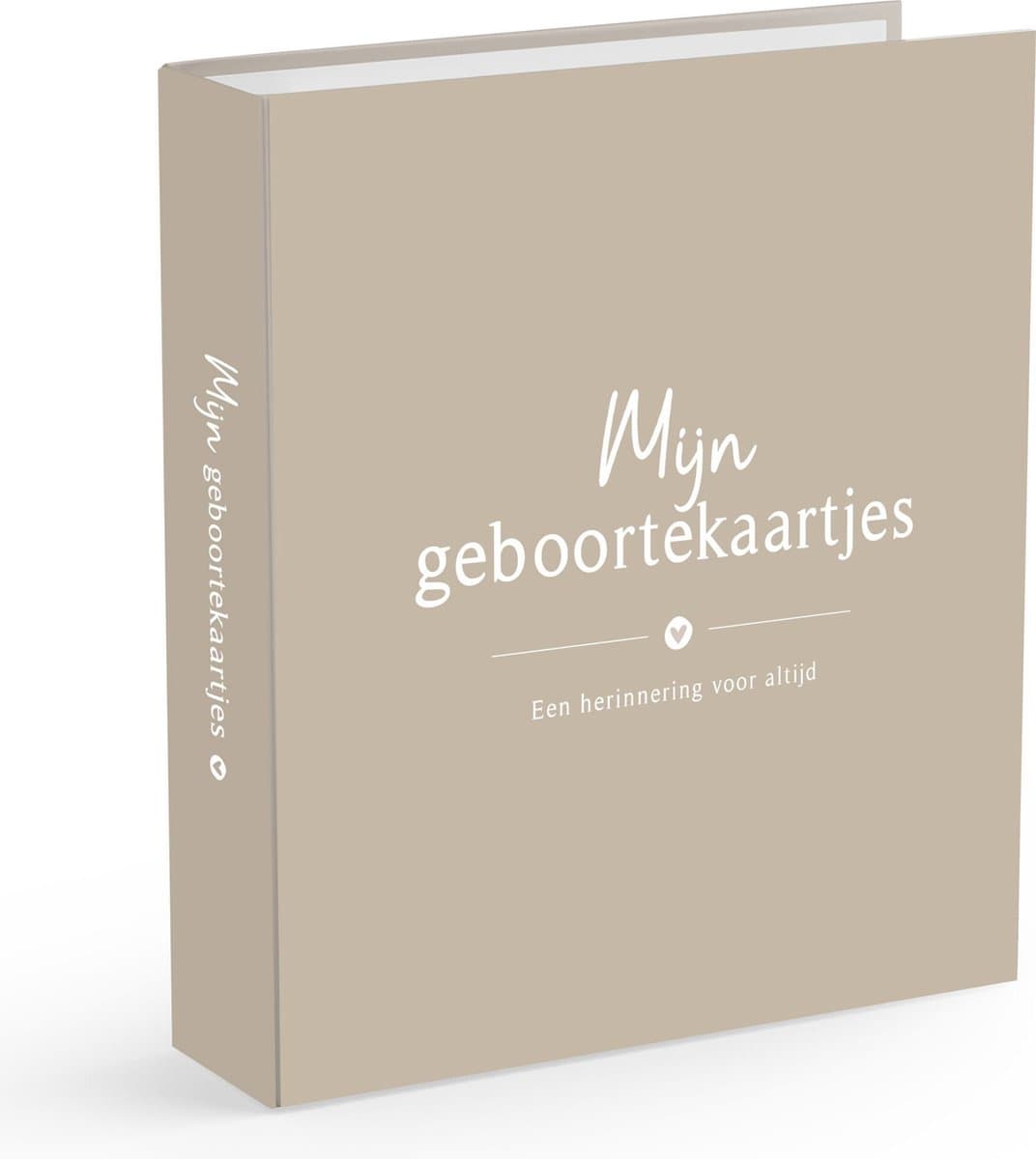 Fyllbooks - Geboortekaartjes Bewaarbundel - Bewaarmap - A5 Formaat - Taupe - Geschikt voor: 30 tot 60 Kaartjes (EAN: 6096707998935)