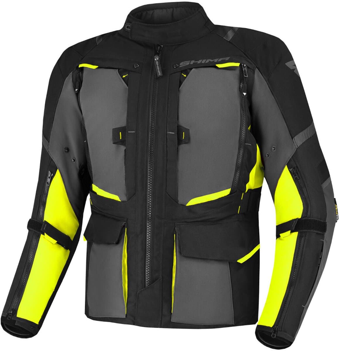 SHIMA Hero 2.0 Waterproof Zwart Geel Textiele Motorjas - Maat - Jas (EAN: 5904012603516): **De Stijl Zwart Geel, Dat Is Alles!**