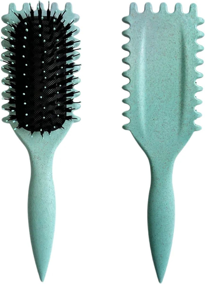 Curl Define Styling Brush Groen| Haarborstel voor het definiëren van krullen| Curly hair (EAN: 9508673717269): Wat is dit voor een borstel