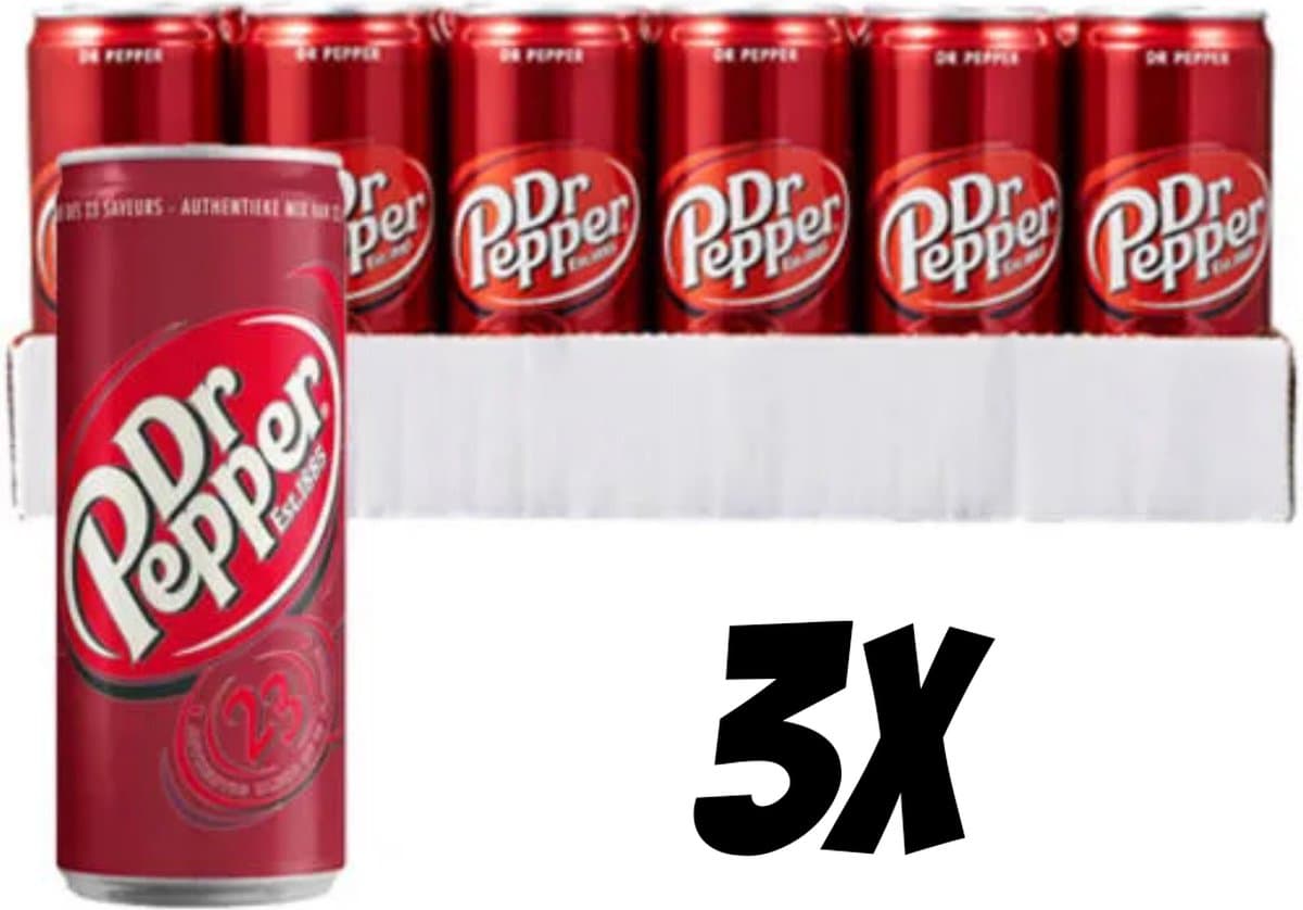 Dr Pepper - Regular - 3x 24x 330ml (EAN: 8721139460702)