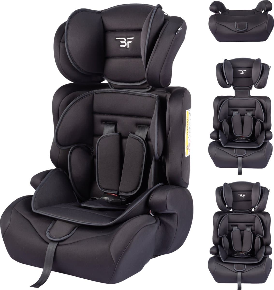 Bebies First Autostoel Grandtour i-Size - Groep 1/2/3 (76 - 150 cm) - Gordel - Zwart (EAN: 8720289207014)