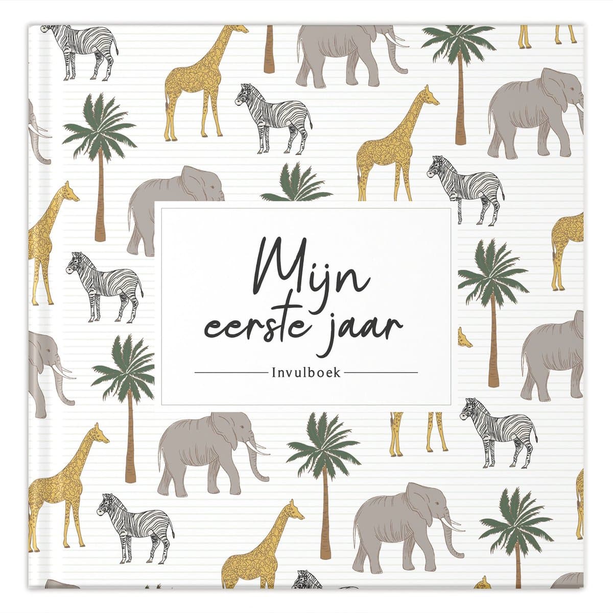 Fyllbooks - Baby Boek Mijn Eerste Jaar - Invulboek Baby - Jungle - Geschikt voor alle Gezinssamenstellingen (EAN: 9789083415246)
