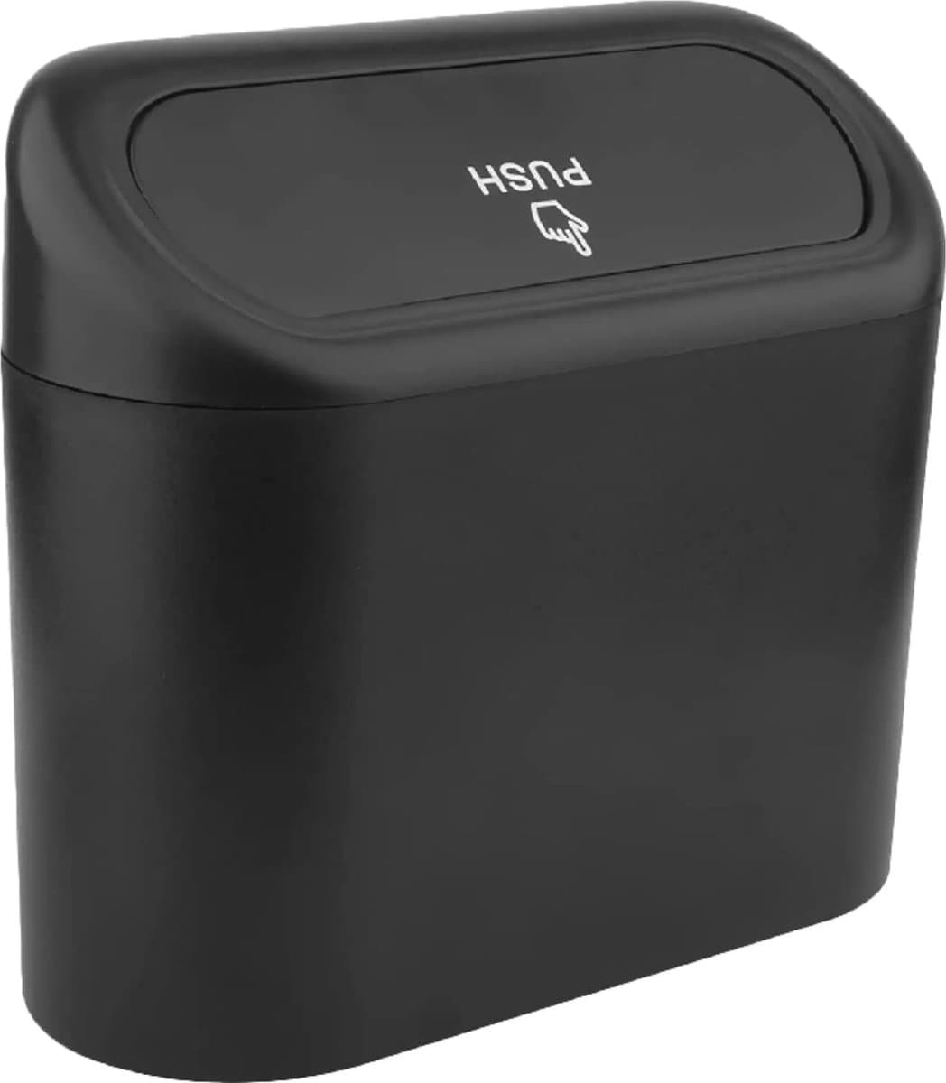 Benson Compact auto afvalbakje - geurdicht en anti-lek - 16 x 6.5 x 13.5 cm - zwart (EAN: 8720812426769): De zoektocht naar de 'Clean Car' vibe