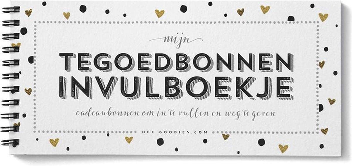 Tegoedbonnen boekje invulbaar algemeen blanco luxe parelmoer waardecheque coupon waardebon cadeaubonnen invulboekje valentijn cadeau tegoedbonnenboekje (EAN: 8720165218271)