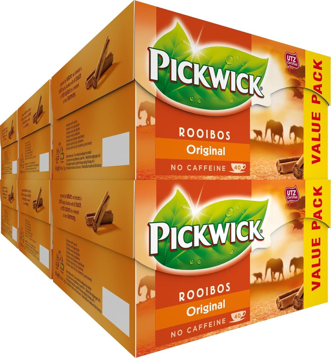 Pickwick Original Rooibos Thee Voordeelverpakking - 6 x 40 theezakjes (EAN: 8711000269619)