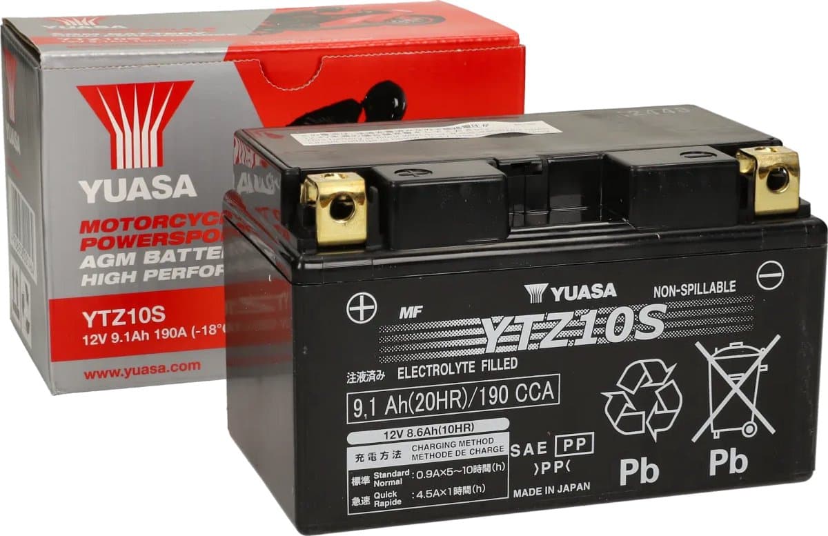 Yuasa Accu Yuasa gel YTZ10S Gel 12V 9.1AH onderhoudsvrij (EAN: 4906958001464)