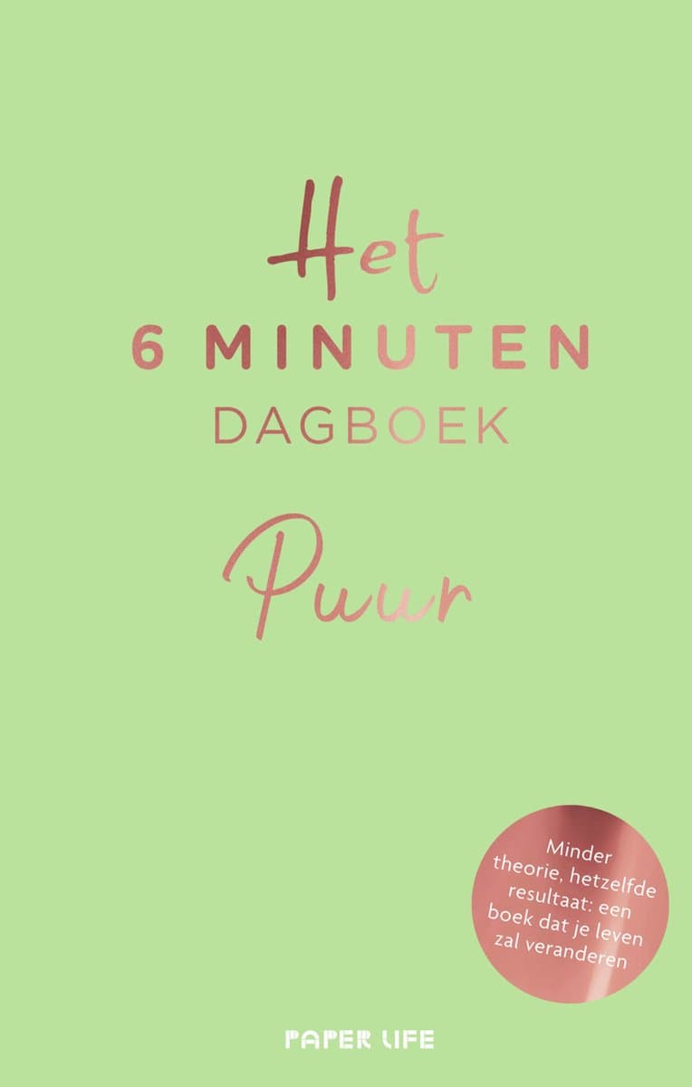 Het 6 minuten dagboek - Puur - Groen (EAN: 9789000375844)