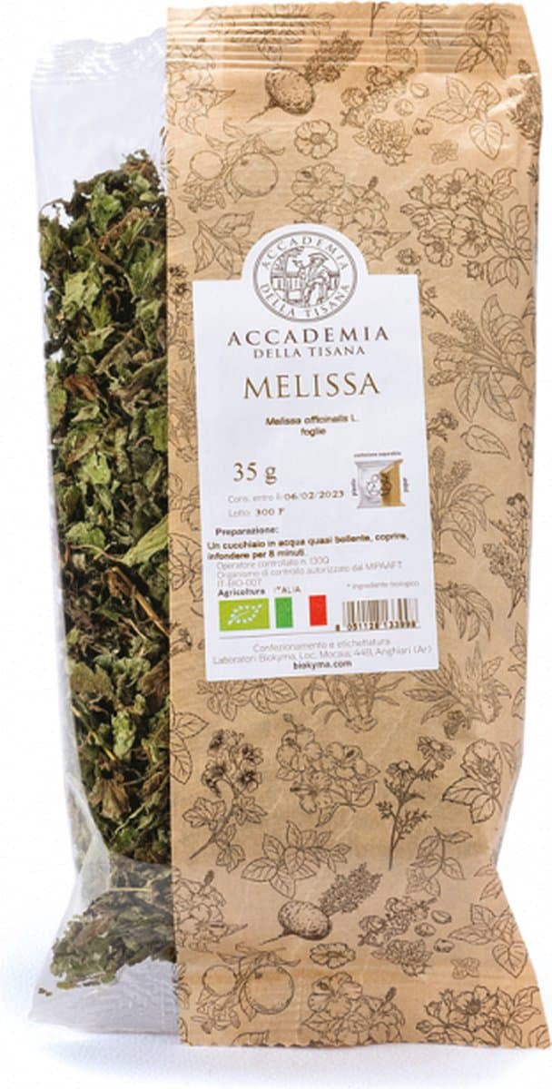 Biologische Citroenmelisse - Accademia della Tisana - Bio Melissa 100% natuurlijk - melissa officinalis 35 g (EAN: 8051128133998): **Waarom Citroenmelisse Een Kruidenkoningin met Superkrachten 🌿**