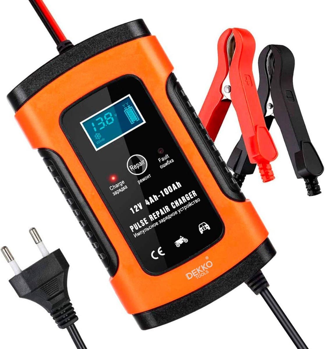 DEKKO TOOLS Acculader Druppellader - 12V universeel voor auto, motor, boot - 4Ah-100Ah (EAN: 8720256602248): Waarom ik deze acculader in huis haalde