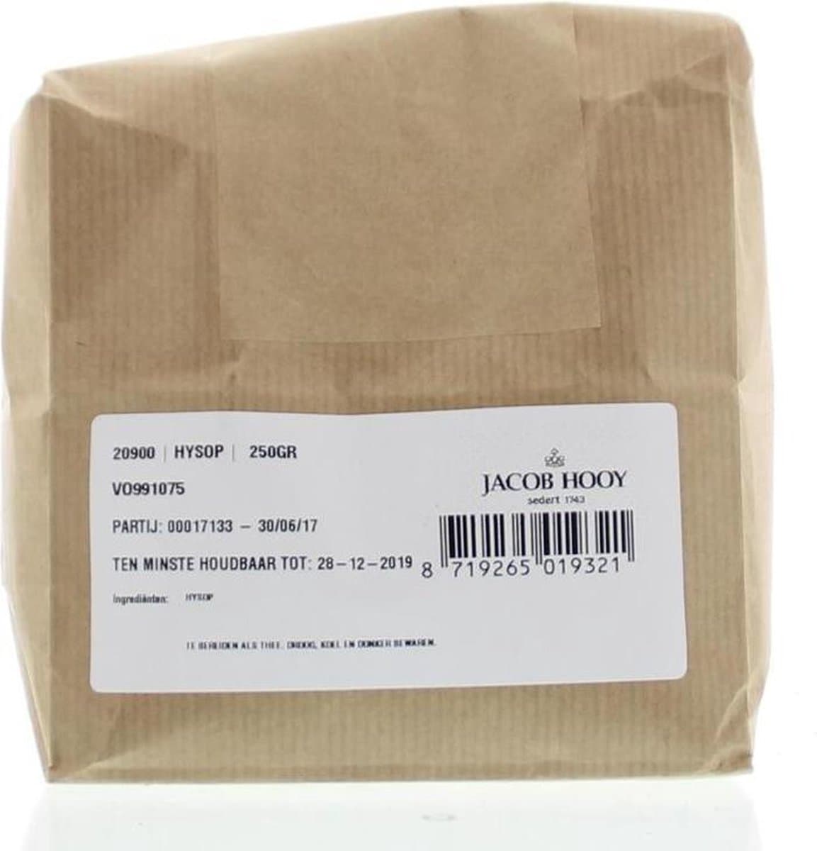 Jacob Hooy Hyssop 250 Gram (EAN: 8719265019321): “Ik hoor zulke goede dingen over dit kruid – wat vind jij ervan”