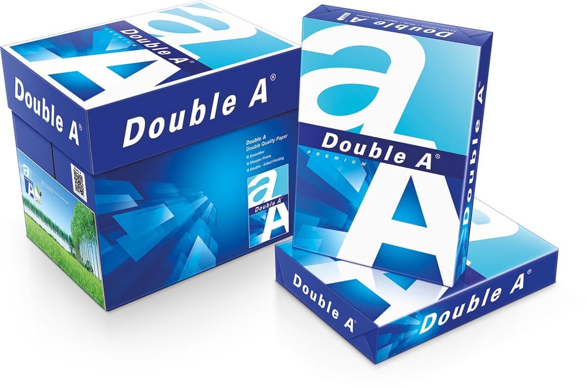 Double A Premium printpapier ft A4, 80 g - 2500 vellen (Doos met 5 pakken van 500 vel) (EAN: 8856976000023)