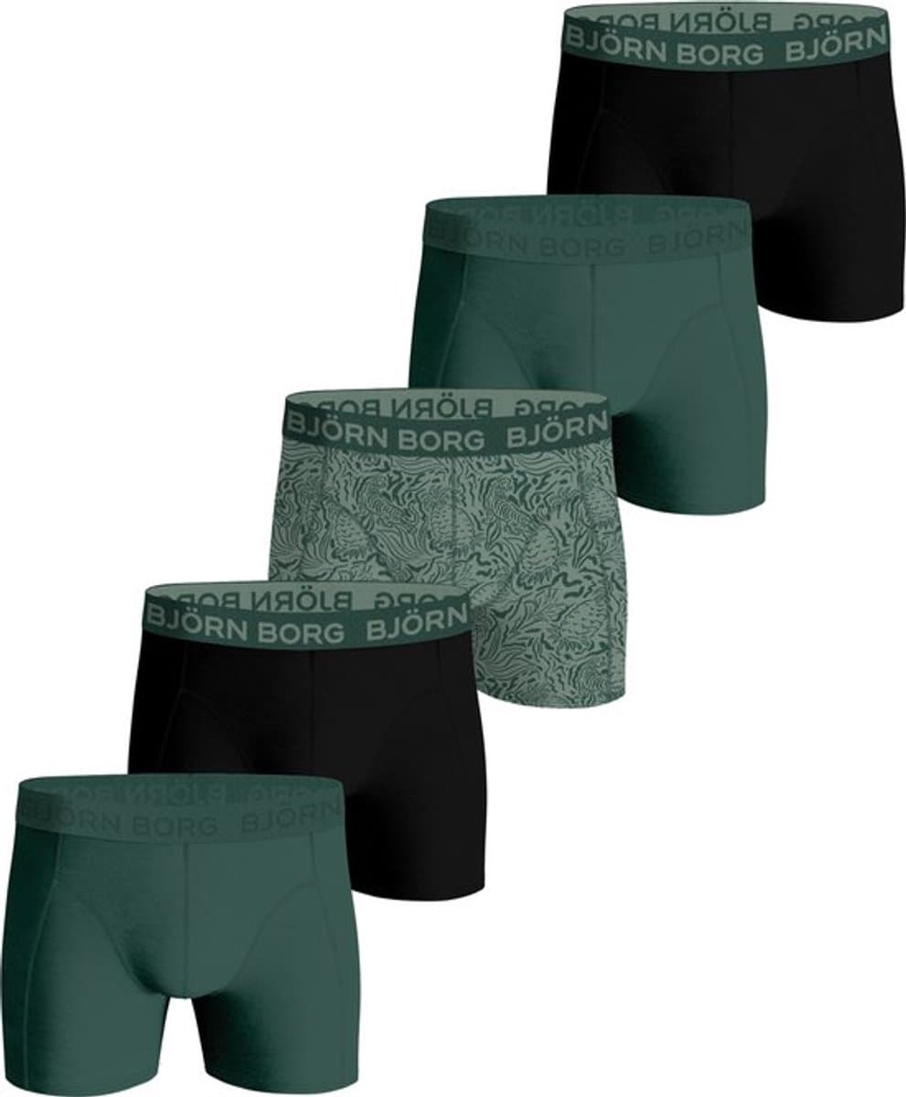 Björn Borg Cotton Stretch Boxershort Heren - Groen - 5 stuks - Heren onderbroeken - Boxer - Maat L (EAN: 7321465716545): Waarom ik er even over moet schrijven