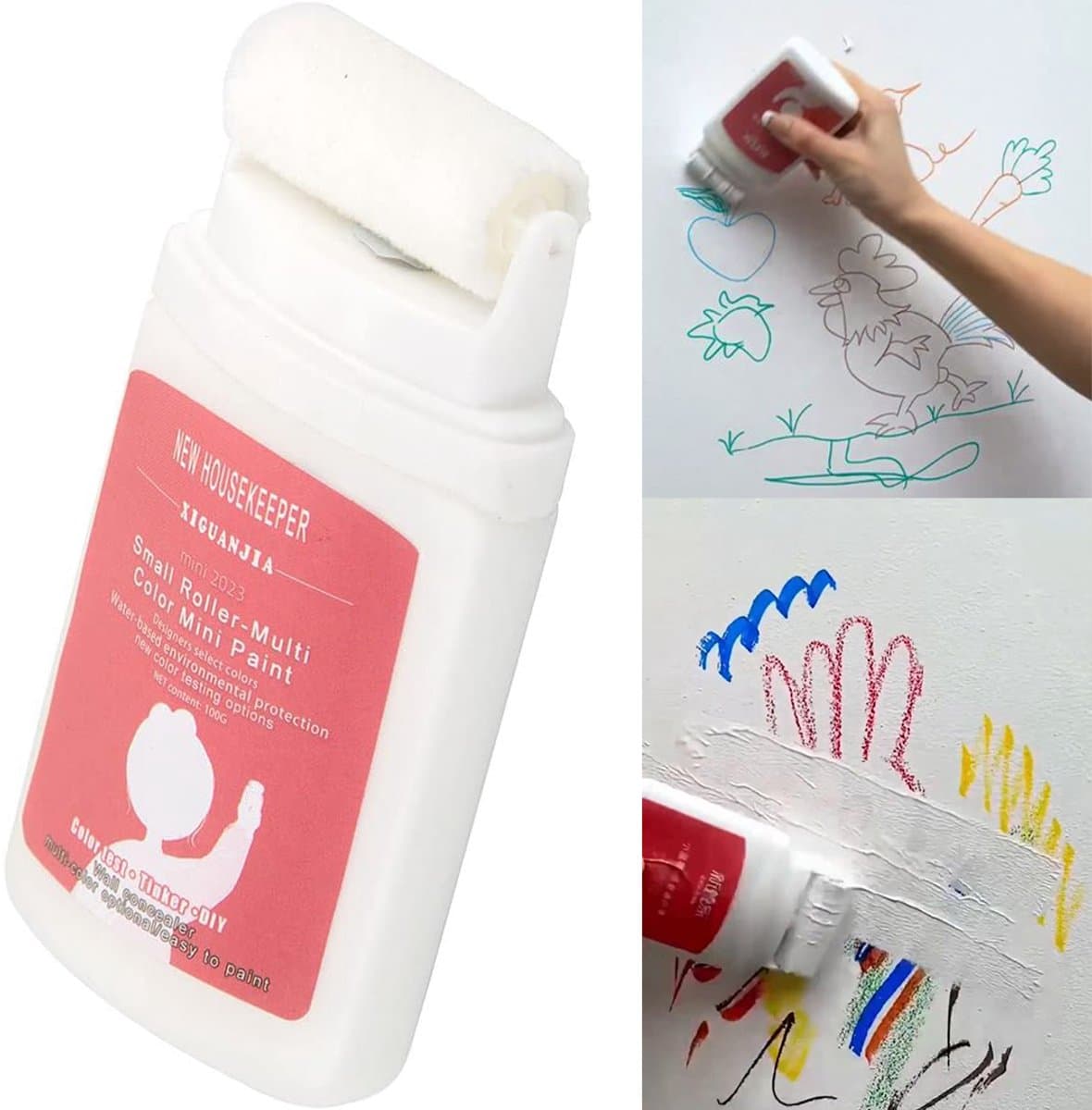 Home & Marker - Muur Reparatie Verfroller voor Eenvoudige Muur Reparatie - Verf Roller - Muurverfroller - ROLLPAINT (EAN: 3831127581953): Wat is dit voor wondermiddel