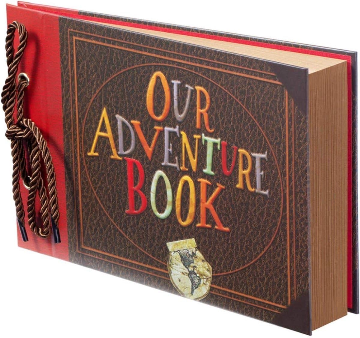 Sete - Our Adventure Book - Plak Fotoalbum - Fotoboek - Dagboek - Scrapbook - 40 vellen (80 pagina's) - Vintage - Kraftpapier - 30 x 20cm - Met leuke plaatjes (EAN: 8720299468535)