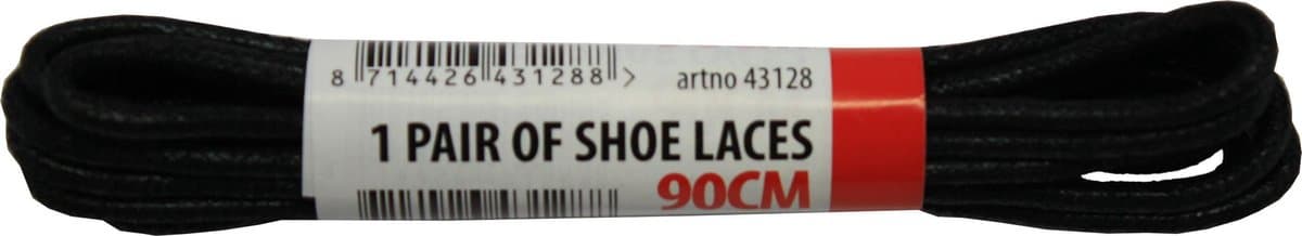 Zwart Ronde Wax Schoenveters veters 1 paar 3mm x 90cm (EAN: 8714426431288): Hoe voelt de wax in je hand