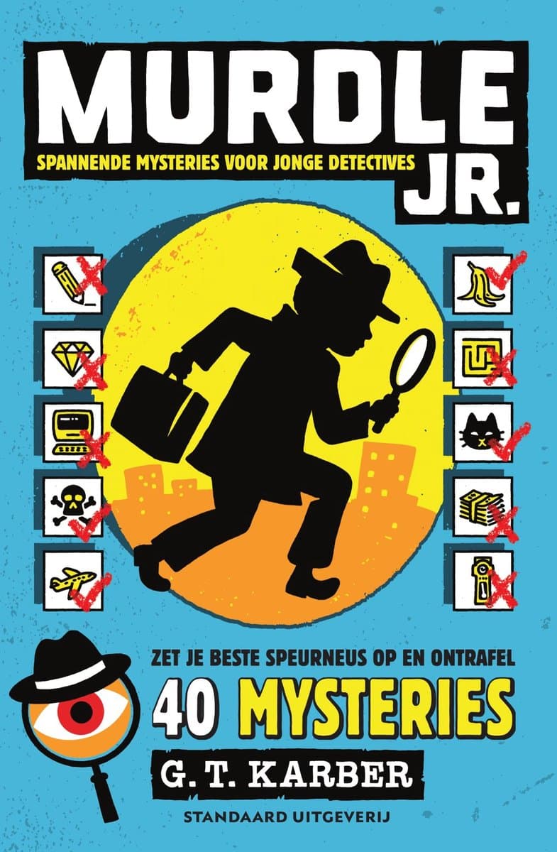 Murdle Jr puzzelboek 1 (EAN: 9789002283505): De eerste indruk een heldere, kindvriendelijke layout