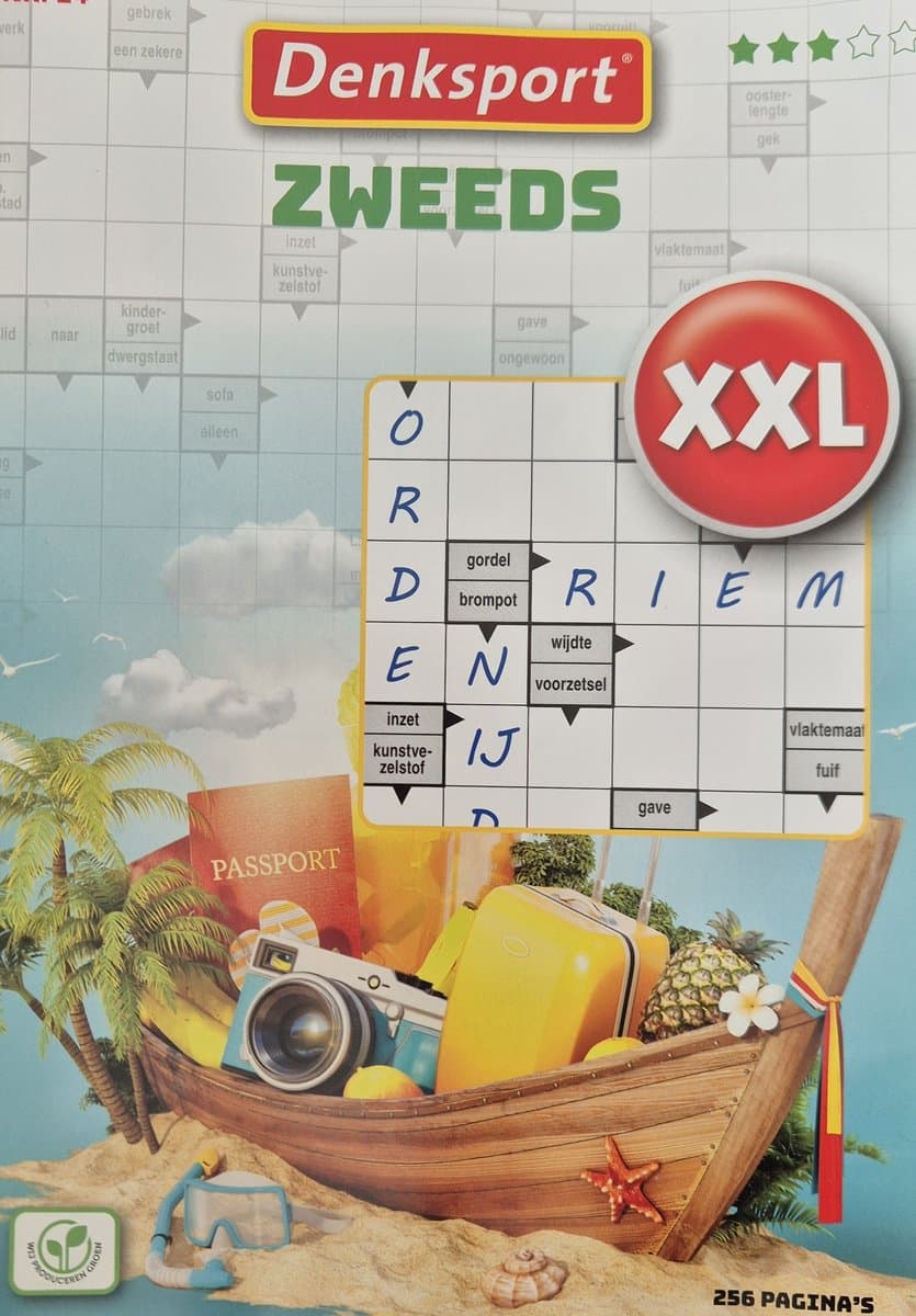 Denksport XXL Zweeds 256 Pagina's puzzelplezier (EAN: 8710835870274): Wat is dit boek eigenlijk