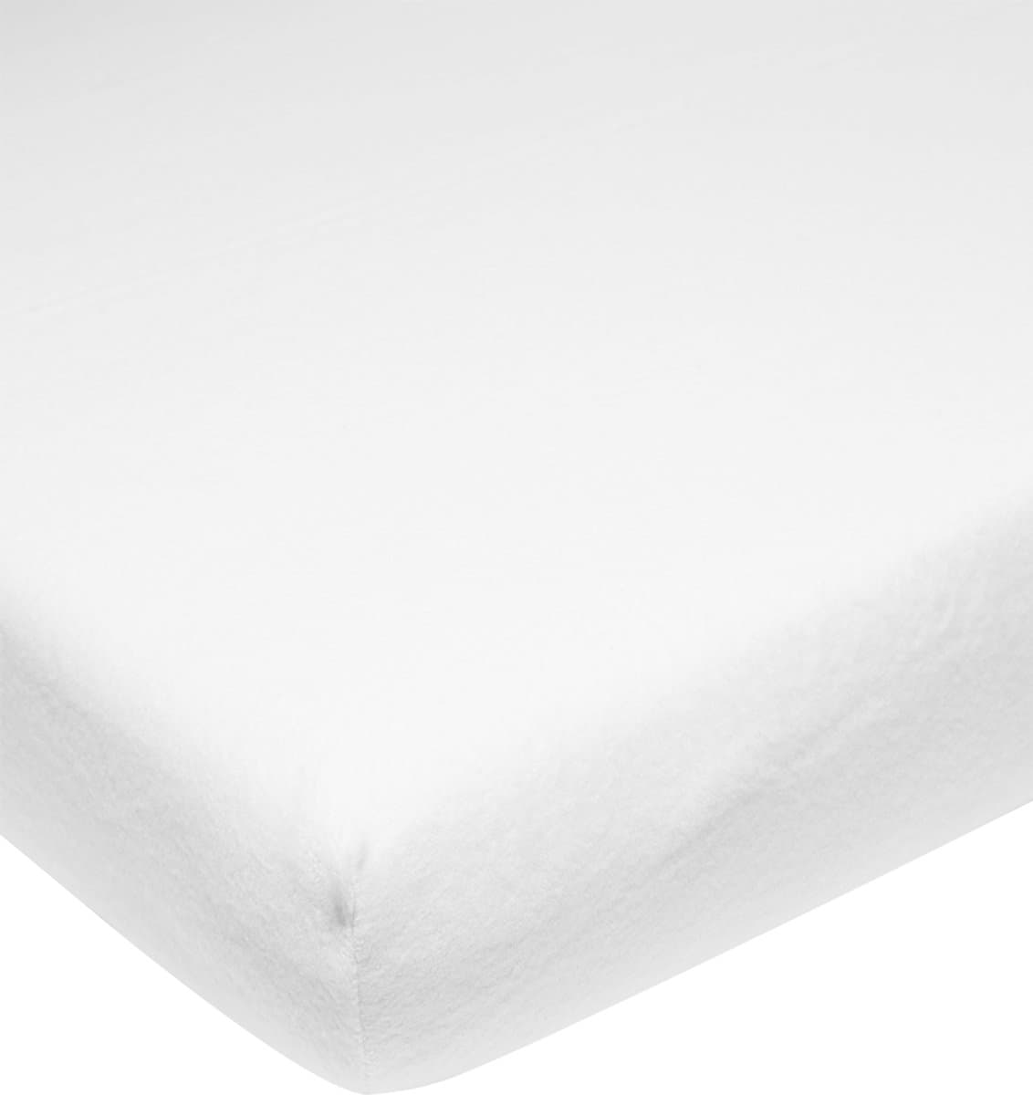 Meyco Baby Uni molton stretch hoeslaken juniorbed - white - 70x140/150cm (EAN: 4054703565904)