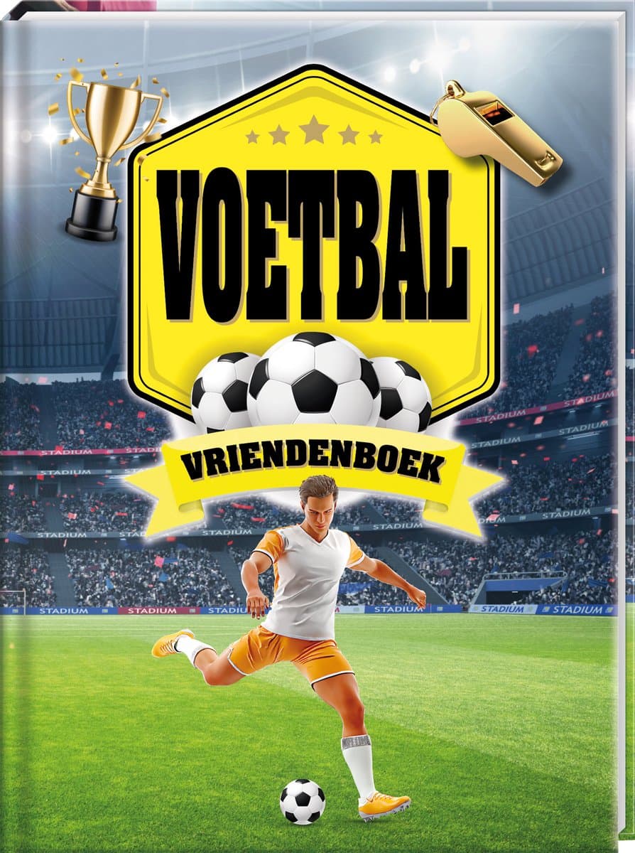 Voetbal Vriendenboek - 80 Pagina's - Hardcover - Invulboek voor Kinderen (EAN: 8718998055811): Wat is dit voor een boek
