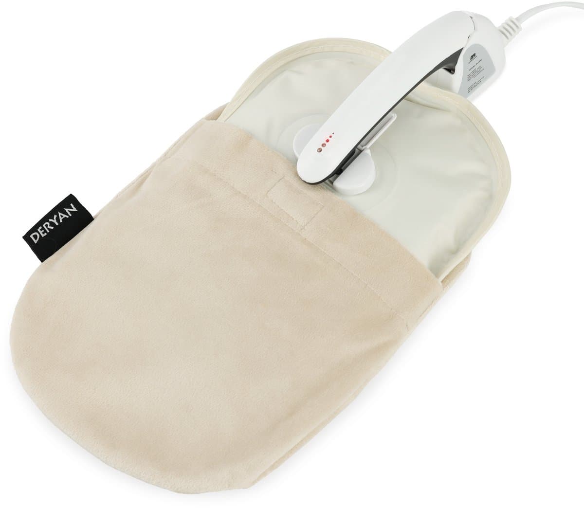 Deryan Elektrische Warmtekruik incl. kruikenzak - warmtekussen - creme (EAN: 8720865676005)