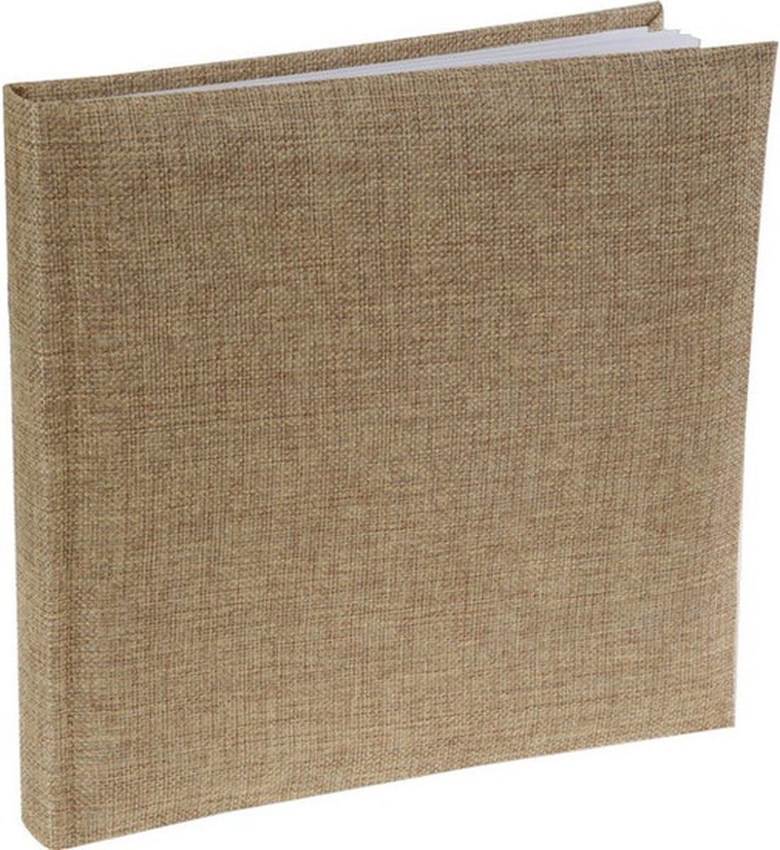 Bruiloft gastenboek jute 24 x 24 cm - 22 pagina - Jute/papier - Trouwerij/huwelijk - Rustiek/landelijk/vintage thema (EAN: 8720147772951)