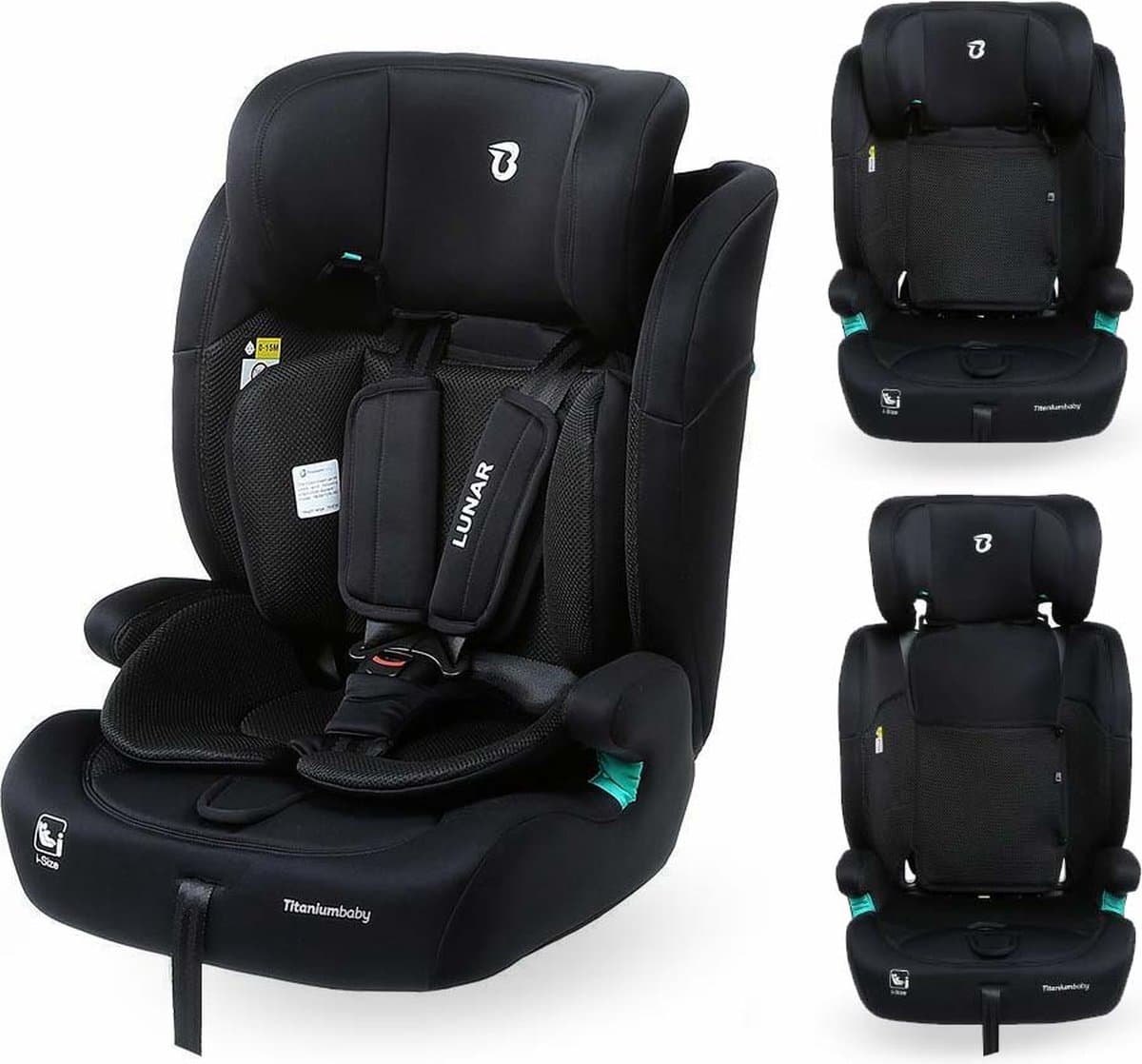 Titaniumbaby Autostoel Lunar Zwart I-size 76-150 cm. (EAN: 8717385001899)