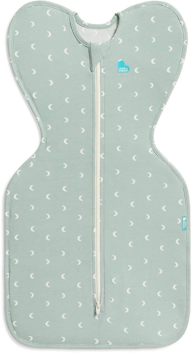 Love to Dream™ Babyslaapzak Swaddle Up™ - Inbakeren - Baby 3-6 maanden - 6-8.5 kg - All season - Olive Moon (EAN: 9343443210515): "Geen schrikreflexen meer gezien" - Loeeesje's ervaring
