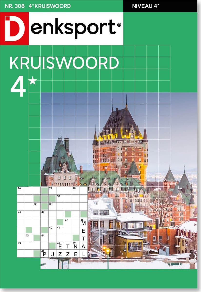 Denksport Puzzelboek Kruiswoord 4*, editie 308 (EAN: 8710835882253)