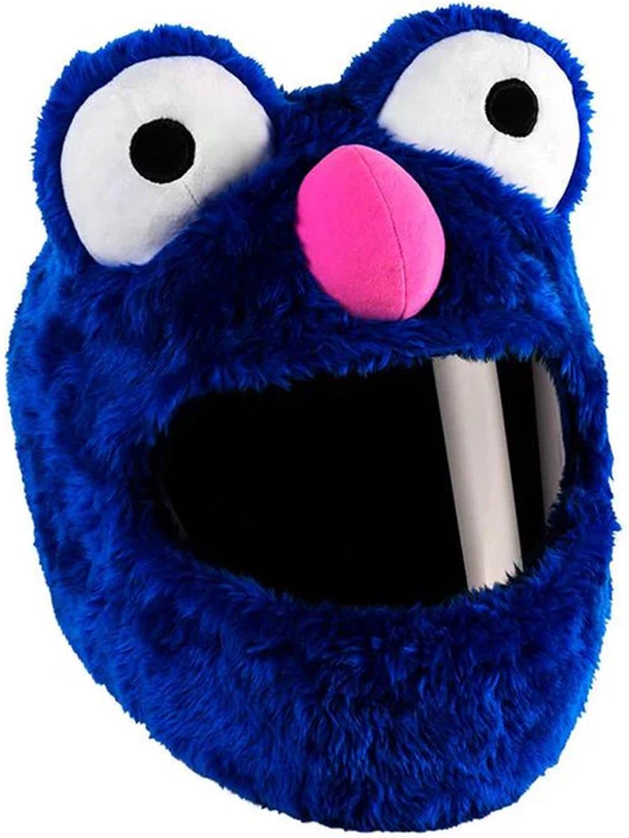 Helmhoes Coockie Monster - Motor - Scooter - Fiets - Universeel - Accessoire - Grappige hoes (EAN: 8785306681116)
