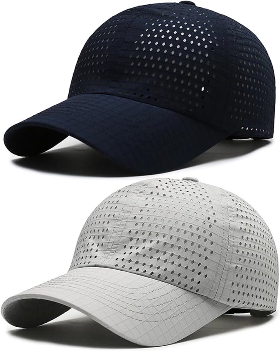 Hoed - 2 Packs Honkbalpet voor Heren en Dames - Ademend - Vizierpet - Sneldrogend - Sport - Open - Licht - Opvouwbaar - Tennis - Golf - Baseballpet - Zonnehoeden voor De Zomer - Verstelbaar (EAN: 0672669704522): **Wat is deze Hoed**