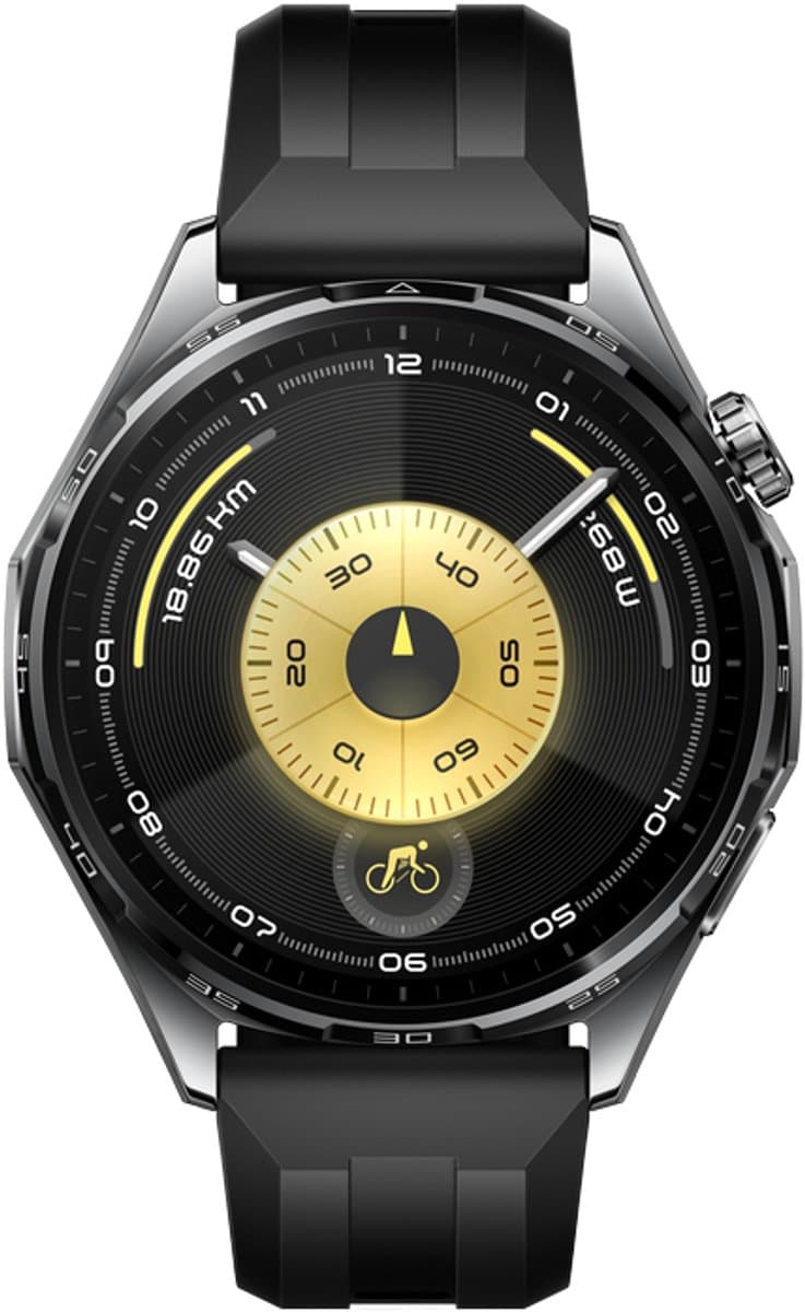 Huawei WATCH GT 6 46mm Zwart | 21-Daagse Batterijduur - Nauwkeurige GPS- en Hartslagmeting - Innovatieve Pro-niveau Fietstracking – Analyse van Emotioneel Welzijn - Compatibel met iOS & Android (EAN: 6942103168178)