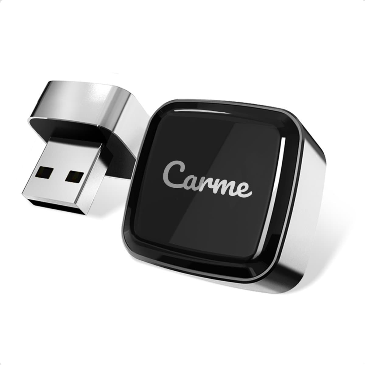 CarMe Ultra Mini 2-in-1 CarPlay Dongle - Draadloos CarPlay & Android Auto - USB-A & USB-C - Android Auto Dongle - Zilver (EAN: 8720938415265): Een dongle die *éénvoudig* werkt
