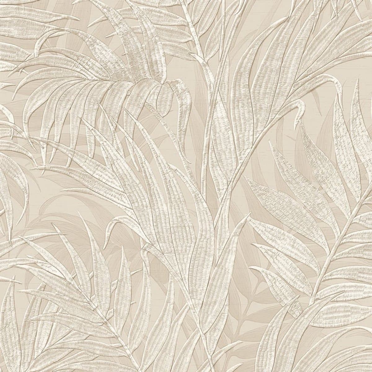 Dutch Wallcoverings - Grace Tropical palm leaf beige - vliesbehang - 10m x 53cm - GR322102 (EAN: 8809807600886): Even eerlijk De kleur is alles (maar let wel even op!) 🎨