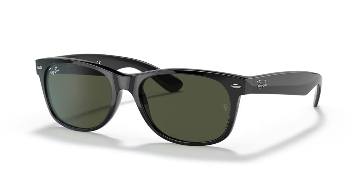 Ray-Ban RB2132 901 Heren Zonnebril - Zwart/Groen (EAN: 0805289048527): **🕶️ Design dat nooit uit de mode raakt**