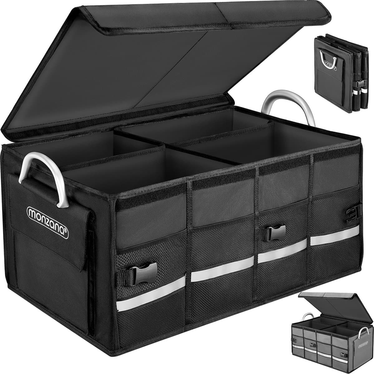 Monzana Kofferbak Organizer - 68L Waterdicht Opvouwbaar - Zwart (EAN: 4251776907956)